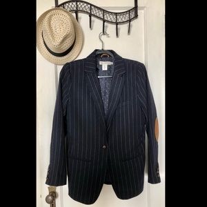 H&M Navy Pinstripe Blazer (NWOT)
